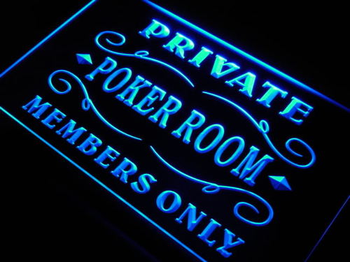 Private Poker Room Member Room Neon Light Sign
